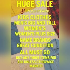 Various Women's And Men's Clothing 3 Items $20